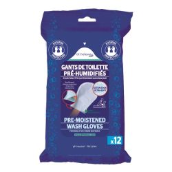 Gants de toilette pré-humidifiés boîte de 12