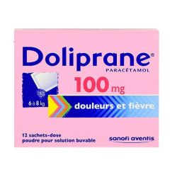 Doliprane 100Mg Pdr Sach 12