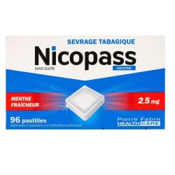 Nicopass 2,5Mg S/S Ment Past96