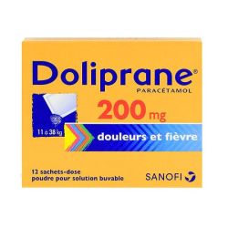 Doliprane 200Mg Pdr Sach 12