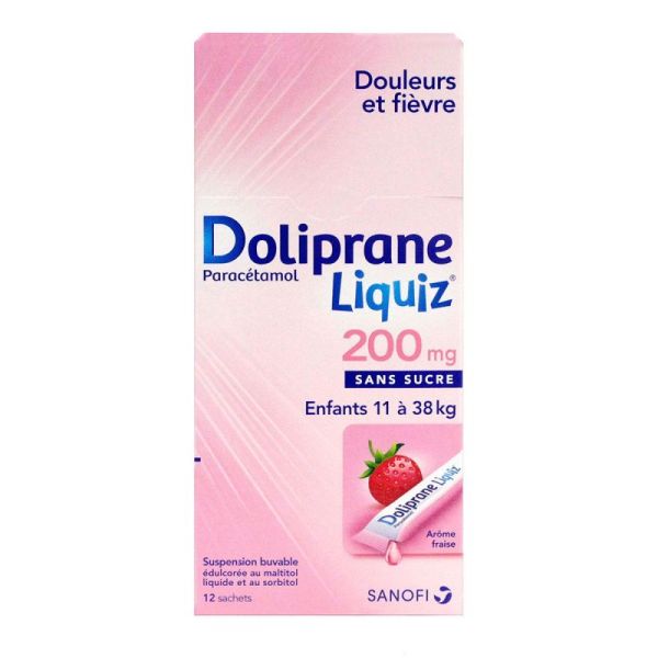 Dolipraneliquiz 200Mg 12 Sachets