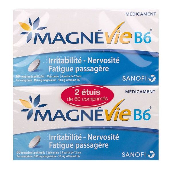 Magnevie B6 100Mg/10Mg Cpr60X2