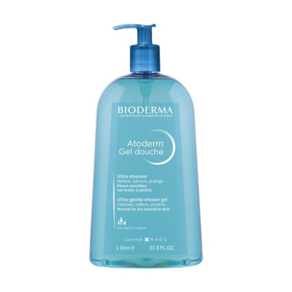 Atoderm gel douche 1L peaux sensibles