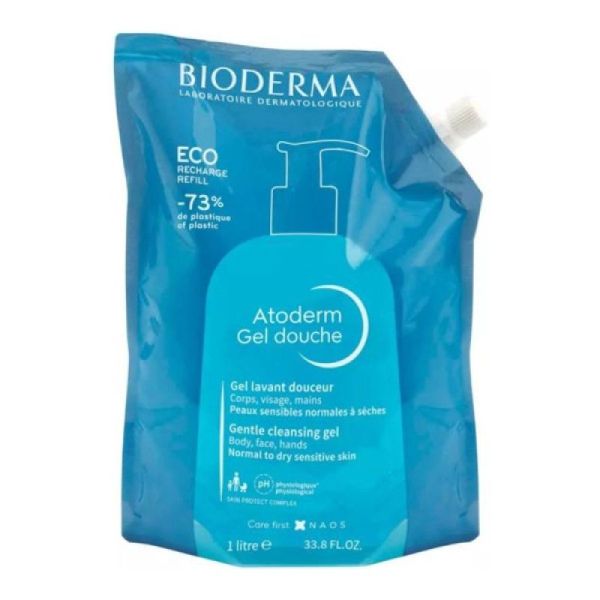 Atoderm gel douche eco recharge 1L