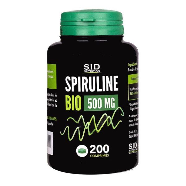 Sidn Spiruline Bio 500Mg 200Cp