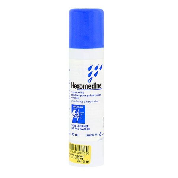 Hexomedine 1. Sol Fl Pulv75Ml