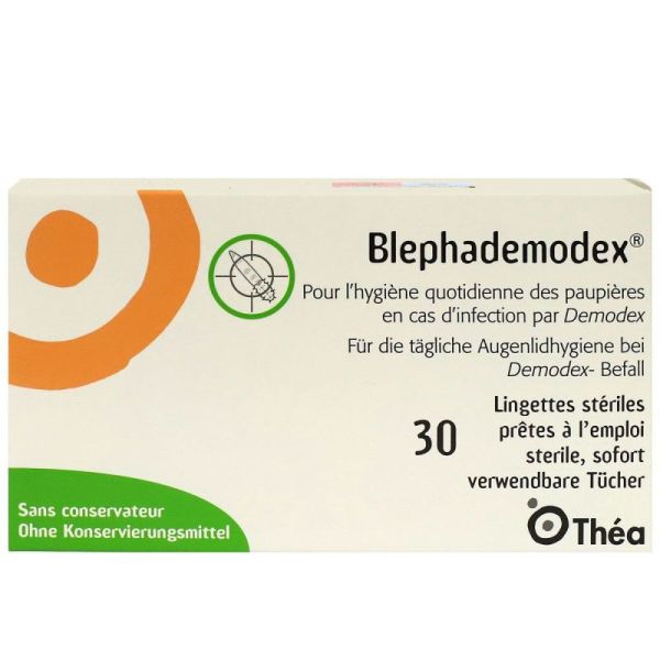 Blephademodex Boite De 30 Lingettes