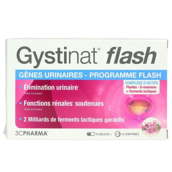 3C Pharma Gystinat Flash Bt 10Cpr10Gel