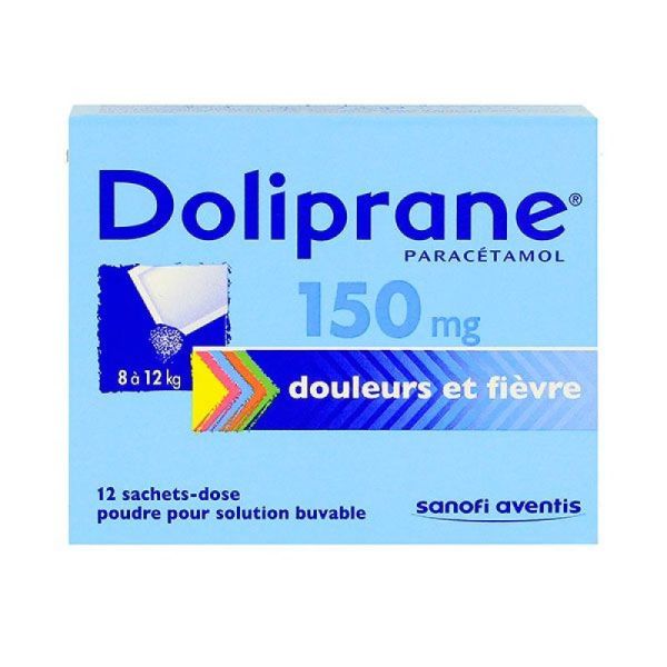 Doliprane 150Mg Pdr Sach 12